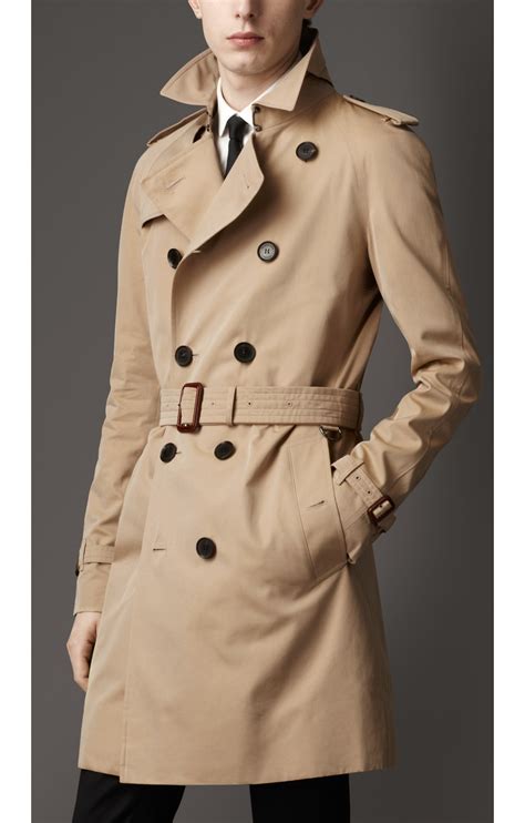 mens trench coat burberry|burberry gabardine trench coats men's.